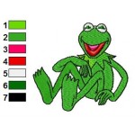 Sesame Street Kermit the Frog 04 Embroidery Design